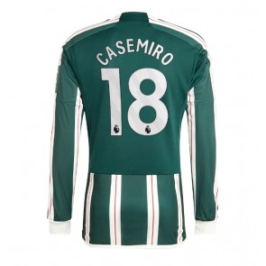 Manchester United Casemiro #18 Koszulka Wyjazdowych 2023-24 Długi Rękaw
